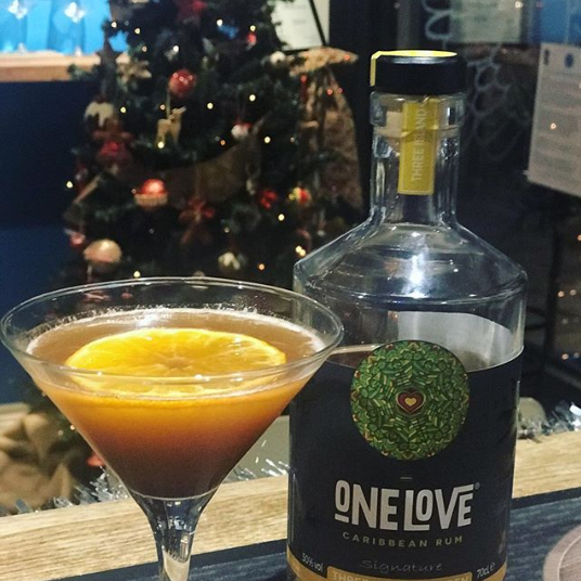 One Love rum with clementine & cinnamon maple syrup